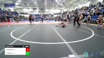 60 lbs Round Of 16 - Lincoln Sanders, Sallisaw Takedown Club vs Gabe Peters, Roland Youth League Wrestling