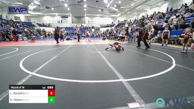 60 lbs Round Of 16 - Lincoln Sanders, Sallisaw Takedown Club vs Gabe Peters, Roland Youth League Wrestling
