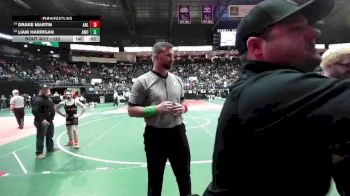 122 lbs Champ. Round 1 - Liam Harrigan, AWC1 vs Drake Martin, AHL1