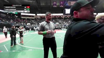 122 lbs Champ. Round 1 - Liam Harrigan, AWC1 vs Drake Martin, AHL1