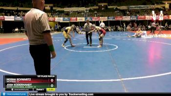 141 lbs Finals (2 Team) - Josh Koderhandt, United States Naval Academy vs Mosha Schwartz, Oklahoma