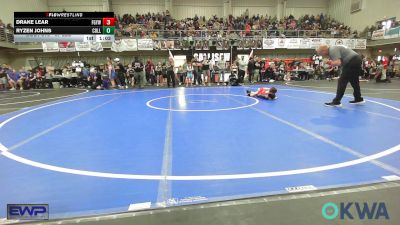 67 lbs Quarterfinal - Drake Lear, Fort Gibson Youth Wrestling vs Ryzen Johns, Collinsville Cardinal Youth Wrestling