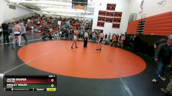 145 lbs Quarterfinal - Wesley Walks, Hardin vs Jacob Draper, Worland