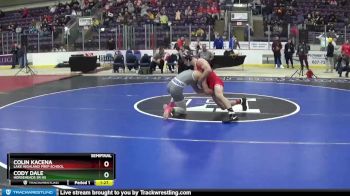 126 lbs Semifinal - Colin Kacena, Lake Highland Prep School vs Cody Dale, Horseheads Sr HS