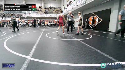 106 lbs Quarterfinal - Carson Huffman, Fort Gibson Youth Wrestling vs Dawson Beckley, Team Tulsa Wrestling Club