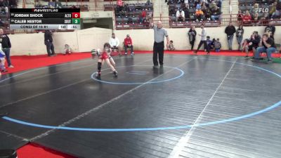 70_B lbs Consi Of 16 #1 - Jordan Shock, Altoona vs Caleb Nestor, Southside Beaver
