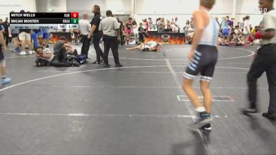 120 lbs Round 3 (4 Team) - Micah Mostek, RWA Blue vs Mitch Wells, Reverence United White