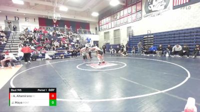 190 lbs Cons. Round 6 - Aaron Altamirano, El Capitan vs Joel Maya, Montgomery