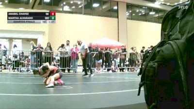 80 lbs Quarterfinal - Anabel Chavez, The Valley WC vs Martha Alvarado, Southwest Stallions WC