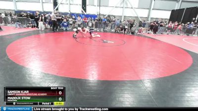 155 lbs Cons. Semi - Maddux Stow, Montana vs Samson Kjar, Liberty Warriors Wrestling Academy