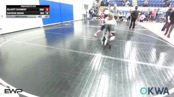 130 lbs 3rd Place - Elliott Schmidt, Broken Arrow Wrestling Club vs Dayson Swan, IRONMEN Wrestling Club