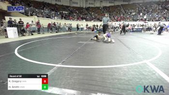 49 lbs Round Of 32 - Keaton Gregory, Vian Wrestling Club vs Hadley-Glen Smith, Coweta Tiger Wrestling