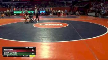 1 lbs Cons. Round 2 - Noah Dial, Yorkville (Christian) vs Omar Samayoa, Elmhurst (IC Catholic)