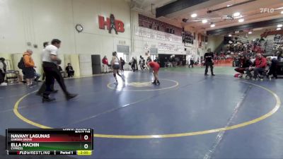 110 lbs Champ. Round 2 - Ella Machin, Cypress vs Navany Lagunas, Garden Grove