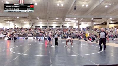 A 285 lbs Quarterfinal - Jonathan Davis, Soddy Daisy High School vs Roger Gonzalez, Cheatham Co. Central High School
