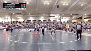 A 285 lbs Quarterfinal - Jonathan Davis, Soddy Daisy High School vs Roger Gonzalez, Cheatham Co. Central High School