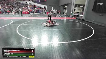 110 lbs Cons. Round 3 - Jayden Nix, DC Everest vs Brayden VanDeHei, Seymour