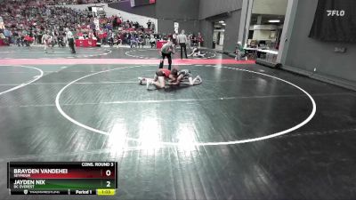 110 lbs Cons. Round 3 - Jayden Nix, DC Everest vs Brayden VanDeHei, Seymour