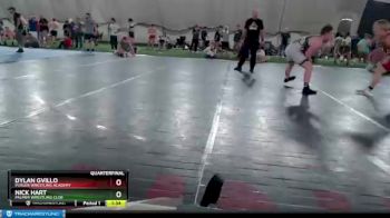141 lbs Quarterfinal - Dylan Gvillo, Purler Wrestling Academy vs Nick Hart, Palmer Wrestling Club