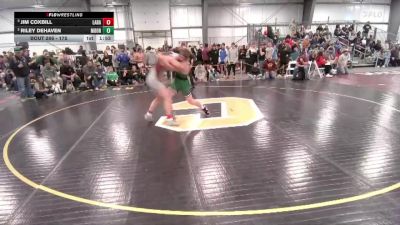 175 lbs Semifinal - Jim Coxbill, Laramie vs Riley DeHaven, Moorcroft