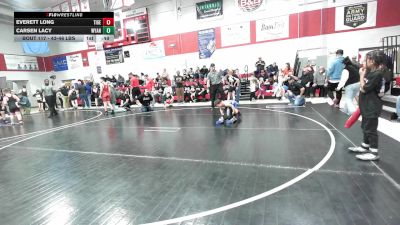 43-46 lbs Rr Rnd 2 - Everett Long, Tiger Trained Wrestling vs Carsen Lacy, Wyandotte Youth Wrestling