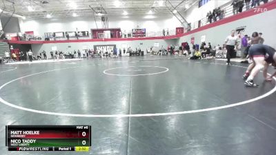 157 lbs Champ. Round 3 - Matt Hoelke, Newberry vs Nico Taddy, West Liberty