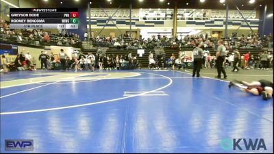 49 lbs 5th Place - Greyson Bode, Perry Wrestling Academy vs Rodney Bencoma, Warhorse Wrestling Club