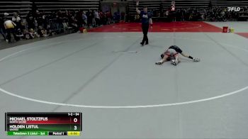 54 lbs Champ. Round 1 - Holden Listul, UNITED vs Michael Stoltzfus, North Shore