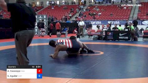 125 kg Quarters - Anthony Cassioppi, U Of Iowa vs Samuel Aguilar, Central Coast Regional Training Center