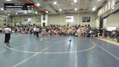 165 lbs Rr Rnd 1 - Sabrina Dafonseca, Wakefield vs Karalene Mitchell, South Shore