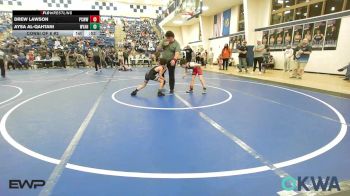 64 lbs Consi Of 8 #2 - Drew Lawson, Ponca City Wildcat Wrestling vs Aysa Al-Qahtani, Wyandotte Youth Wrestling