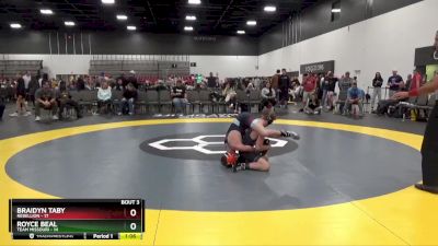 95 lbs Quarterfinals (8 Team) - Braidyn Taby, Rebellion vs Royce Beal, Team Missouri