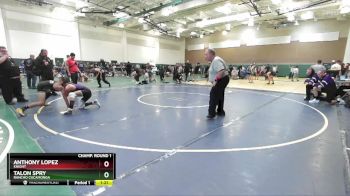 126 lbs Champ. Round 1 - Talon Spry, Rancho Cucamonga vs Anthony Lopez, Knight