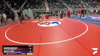 106-112 lbs Round 3 - Allison LeBlanc, Powell Wrestling Club vs Bianca Maez, Green River Grapplers Wrestling