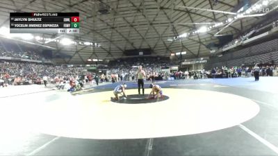 Girls 3A 110 lbs Champ. Round 1 - Jaylyn Shultz, Sedro-Woolley (Girls) vs Yocelin Jimenez Espinoza, Federal Way (Girls)