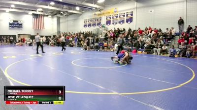 145 lbs Champ. Round 2 - Jose Velazquez, Lockport vs Michael Torrey, Clarence