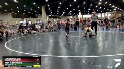 75 lbs Round 7 (8 Team) - Aria Thephavong, Blackman WC vs Landon Wilbur, Alabama Elite Black