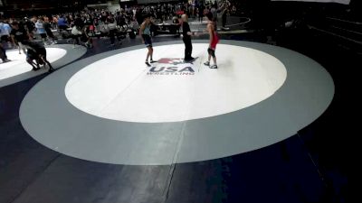 120 lbs Judah Teague, NAWA - North Area Wrestling Association vs Issac Arismendez, KCWA - Kern County Wrestling Association