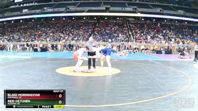 D3-215 lbs Champ. Round 1 - Reid Hiltunen, Algonac HS vs Blake Morningstar, Whitehall HS