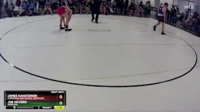 160 lbs Champ. Round 2 - James Kansteiner, Conestoga High School Wrestling vs Joe Novero, Nebraska