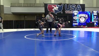 10U Girls - 62 lbs Cons. Round 1 - Kinsley Kirwan, Maryland vs Ahinavai Mariteragi, Tennessee