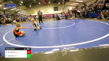 43 lbs Consi Of 8 #1 - Danger Shimonek, Pawhuska Elks Takedown vs Rhett Jenkins, Beggs Youth Wrestling Program