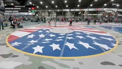 115 lbs Cons. Round 2 - Jaycelynn Bowles, Touch Of Gold vs Arianna Harbin, Dickinson Wrestling Club