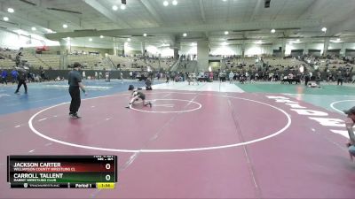 80 lbs Champ. Round 1 - Carroll Tallent, Rabbit Wrestling Club vs Jackson Carter, Williamson County Wrestling Cl