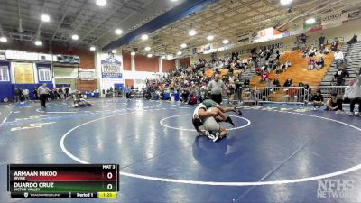 150 lbs Quarterfinal - Armaan Nikoo, Irvine vs Duardo Cruz, Victor Valley