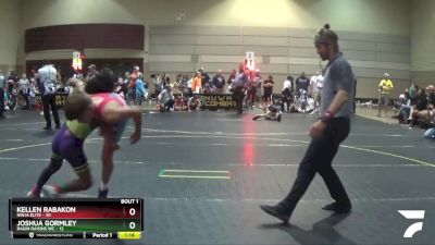 107 lbs Quarterfinals (8 Team) - Kellen Rabakon, Ninja Elite vs Joshua Gormley, Ragin Raisins WC