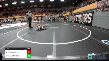 43 lbs Semifinal - Mathew Thompson, Sulphur Youth Wrestling Club vs Boomer Clinkenbeard, Comanche Takedown Club