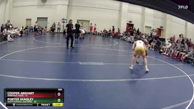 150 lbs Semis & 1st Wrestleback (8 Team) - Porter Hunsley, South Dakota Lightning vs Cooper Arehart, Nebraska Maize