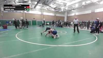 157 lbs Cons. Round 4 - Santor Galang, Carson vs Russel Johl, Los Osos