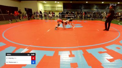 95 lbs Consi Of 8 #2 - Zoey Haney, MO vs Abigail Peterson, IA